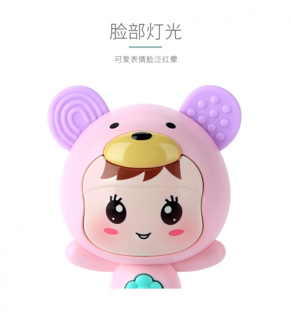 知识花园婴儿磨牙摇铃 让宝宝在磨牙的同时锻炼感官抓握能力