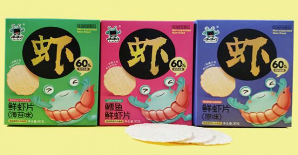 咿咿吖虾片婴童零食营养好吃  片片口感鲜香脆薄