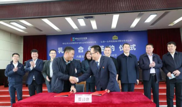 呼伦贝尔农垦那吉屯乳业公司与认养一头牛控股集团签约