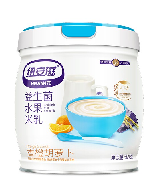 宝宝添加辅食吃什么好  纽安滋益生菌水果米乳系列守护宝宝娇嫩脾胃