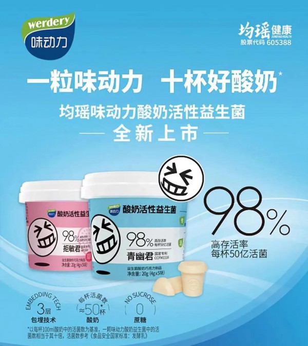 均瑶健康跨界推新品，攻克“活菌存活率”问题
