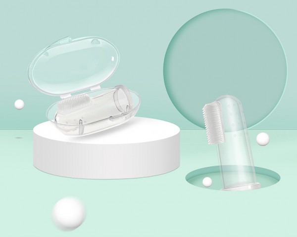 可优比婴儿硅胶软毛指套乳牙刷    液态硅胶·Q弹柔软·口感舒适