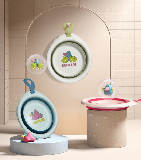 babycare儿童可折叠脸盆   科学区分洗护·细致呵护助力成长