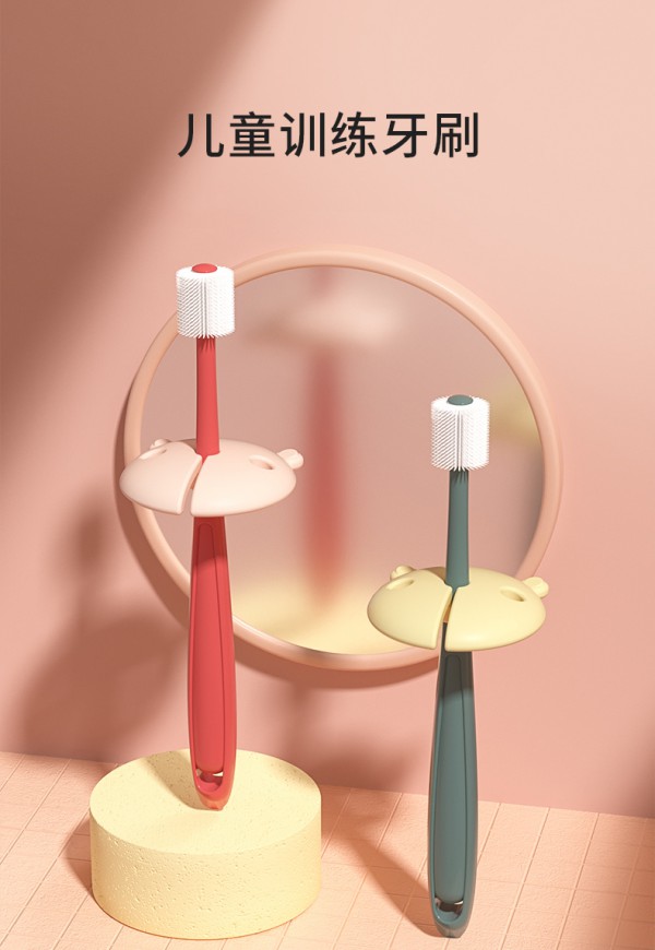 宝宝的牙刷怎么选择    taoqibaby儿童半软毛乳牙牙刷清洁力UP