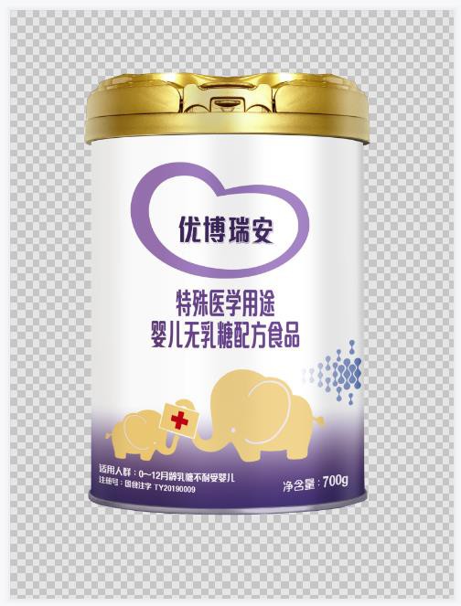 优博瑞安特殊医学用途婴儿无乳糖配方食品 专业呵护乳糖不耐受宝宝