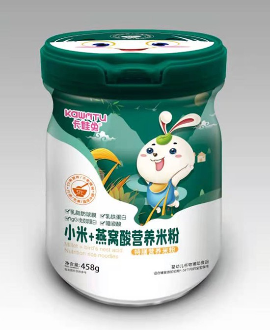 卡娃兔营养米粉系列 口感香醇易吸收 宝宝爱吃不上火