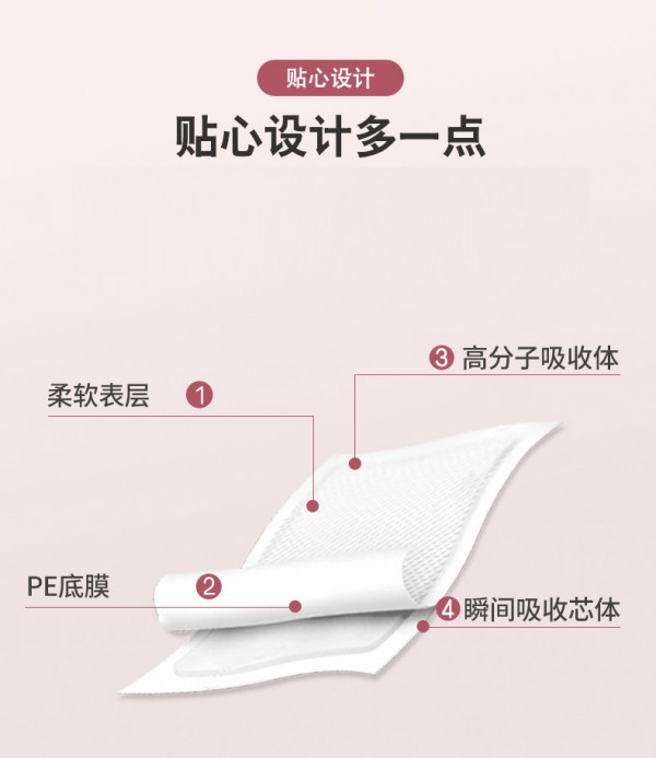 美好天使一次性透气防水产褥垫    柔软亲肤·有效锁住水分不回渗