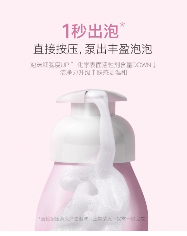 贝德美婴儿洗发沐浴泡泡 1秒出泡 15秒洗净 瞬间搞定宝宝洗发沐浴