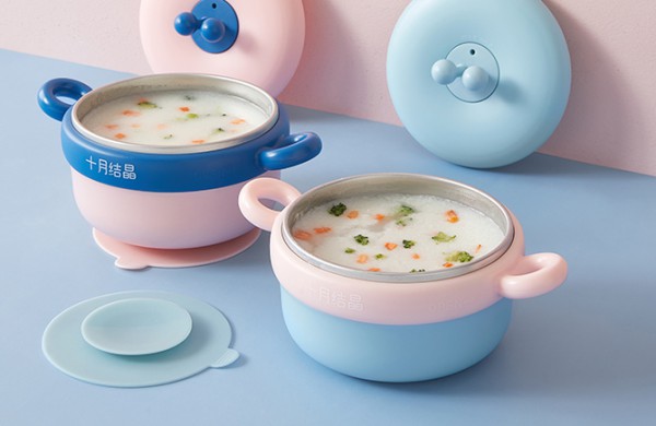 十月结晶儿童辅食保温碗   让宝宝四季暖暖吃饭·肠胃免受凉