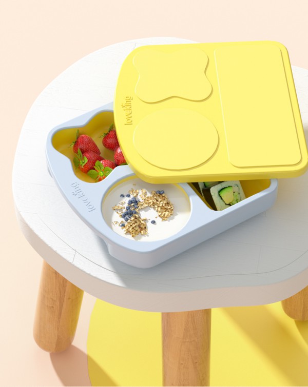 皇宠儿童分格吸盘式硅胶餐盘    区分盛放不同美食·营养全面均衡