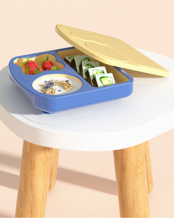 皇宠儿童分格吸盘式硅胶餐盘    区分盛放不同美食·营养全面均衡