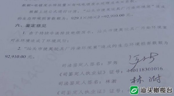 这家玩具厂破坏生态被罚  赔偿27.291万元你感觉如何