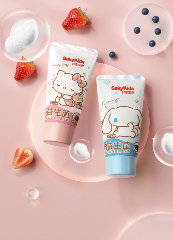 舒客儿童含氟益生菌防蛀牙膏    食品级益生菌+低氟防蛀·安心守护