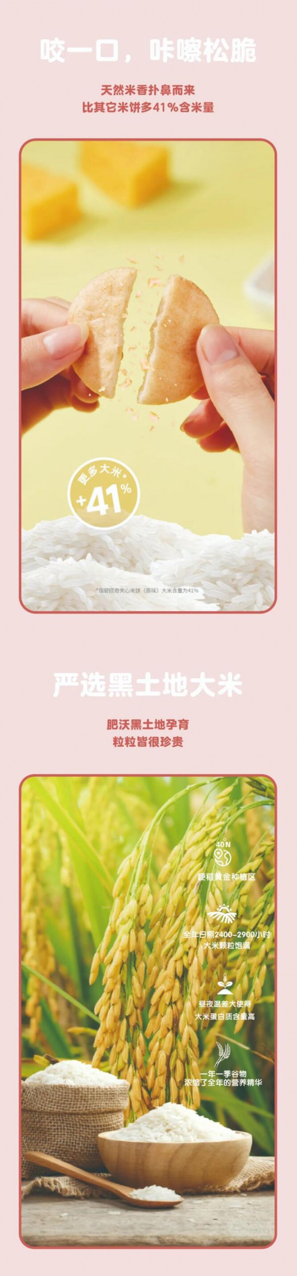 碧欧奇新品 | 米饼夹心更有“料”，双重滋味吃不停