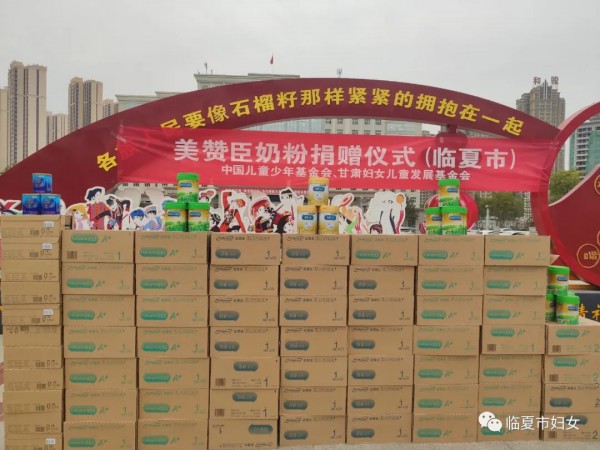 市妇联举行美赞臣奶粉捐赠集中发放仪式