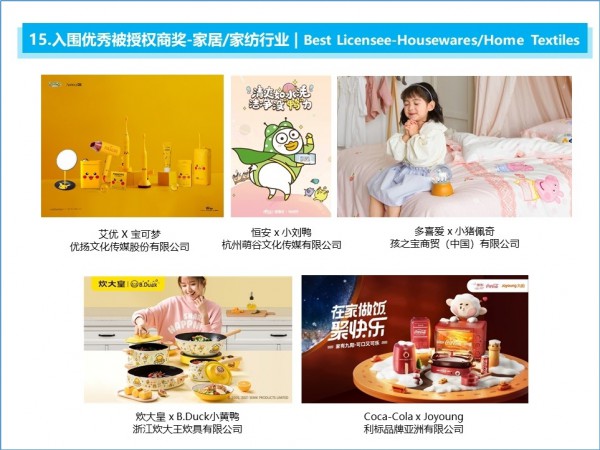 中国授权金星奖2021入围榜单公布