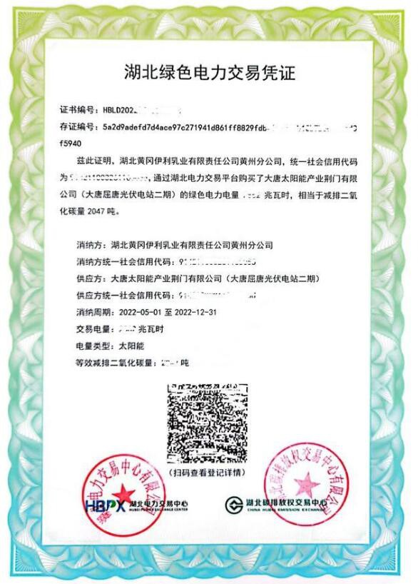 全国首张双认证绿电交易凭证！黄冈这家工厂实现双碳目标新突破