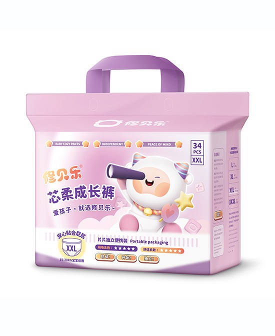 修贝乐纸尿裤 天然原料呵护宝宝柔嫩肌肤