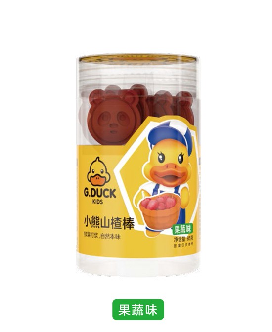 开春宝宝食欲不好怎么办  G.DUCK小黄鸭小熊山楂棒来助你