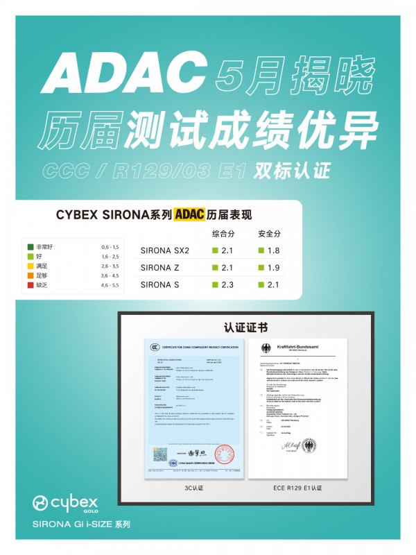 CYBEX | SIRONA Gi i-SIZE 系列儿童汽车安全座椅全球首发