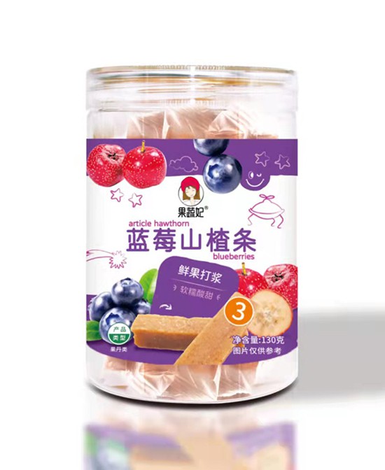 果蔬妃蓝莓山楂条 鲜果打浆软糯酸甜