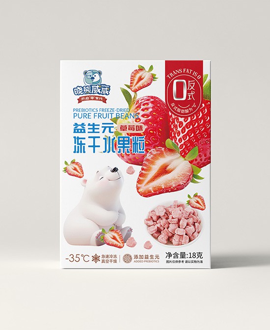 大人小孩争相尝鲜！晓熊威威益生元冻干水果粒！