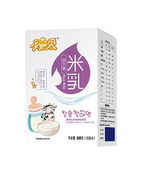宝宝的口粮少不了多嘉爱益生菌米乳 配方科学！