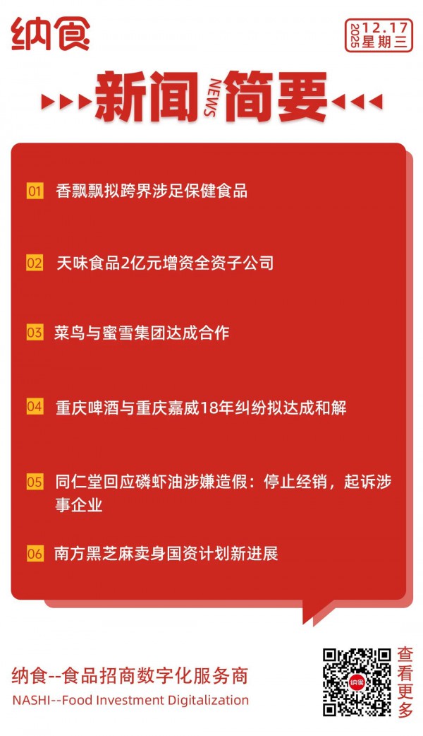 同仁堂回应造假；谁要跨界保健食品？