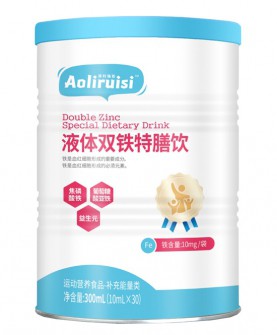 康立乐液体双铁特膳饮，增强人体抵抗力，预防和改善贫血！