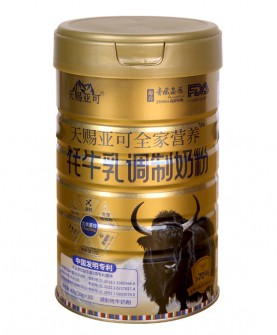 天赐亚可牦牛乳调制乳粉，三大专利菌，高钙含量，让营养不落后！