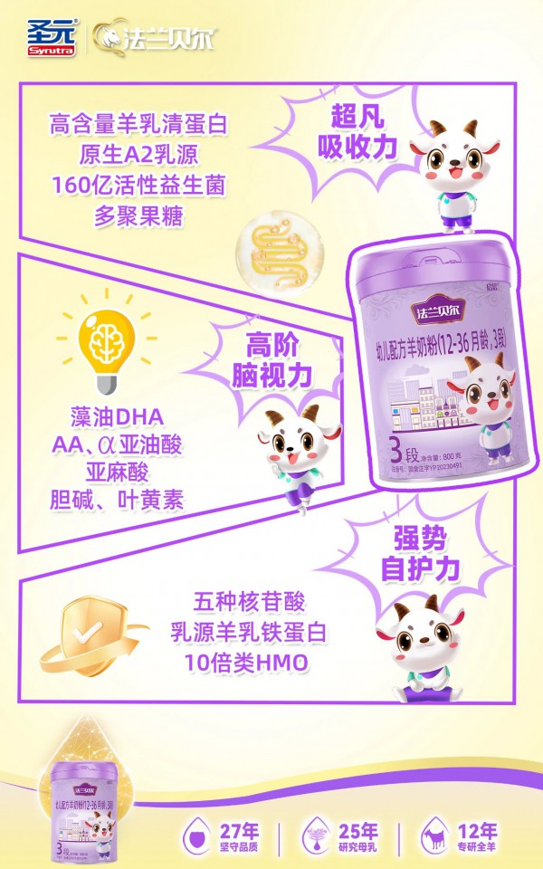 圣元·法兰贝尔3.0全羊奶粉