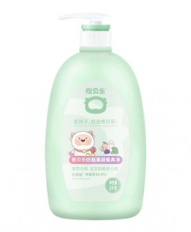 修贝乐奶瓶果蔬餐具净，除菌率高达99.9%，一冲即净无残留！