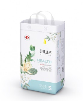 贝儿优品婴儿纸尿裤， 选用进口透气PE底膜极薄透气不闷热！