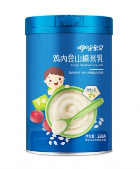 咿呀宝贝鸡内金山楂米乳——国标先进的酶解工艺,宝宝辅食添加初期更安全!