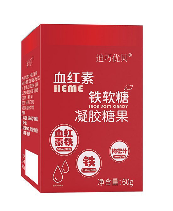 迪巧优贝血红素铁软糖：科学补铁新选择！