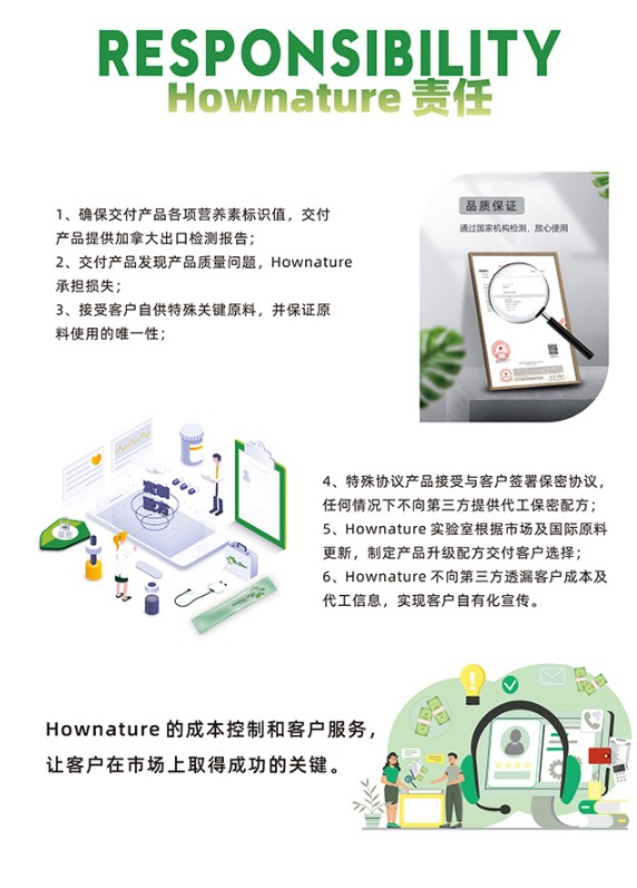 Hownature加拿大全天然集团 为全球消费者提供殿堂级的全品类营养品OEM定制方案