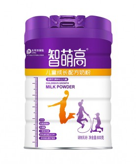 智萌高儿童成长配方奶粉，助力宝宝全面成长！