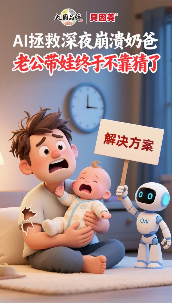 AI拯救深夜崩溃奶爸！老公带娃终于不靠猜了，文末抽奶粉 / 辅食 / 玩具，超多礼品狂撒！