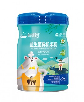 迪娜姆强化钙铁锌益生菌有机米粉——宝宝健康成长的全能营养之选！