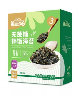 健康新选择：果蔬妃无蔗糖拌饭海苔，美味与营养的完美结合！