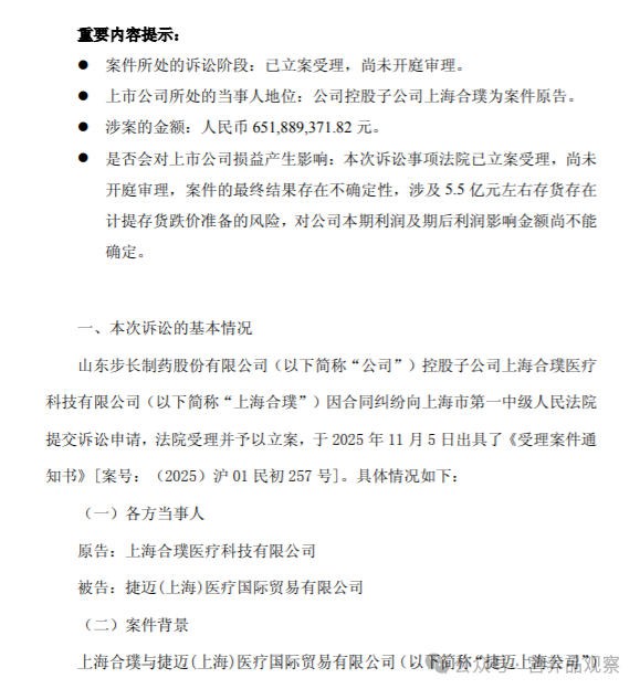 6.52亿！这一大健康新玩家卷入巨额诉讼风波