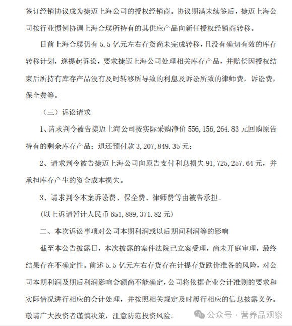 6.52亿！这一大健康新玩家卷入巨额诉讼风波