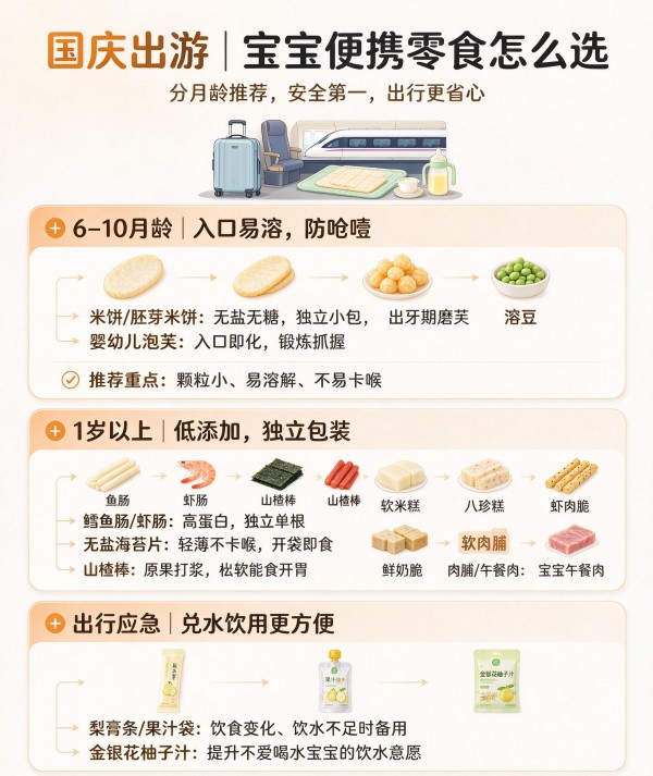 国庆出游食品怎么选？门店推荐要抓住“便携+分龄”两大关键