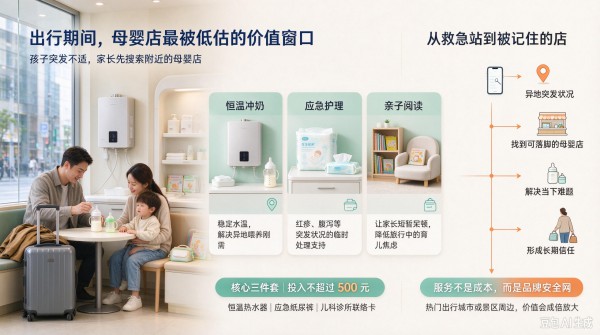 亲子出行成为国庆最大流量，母婴店如何从卖货转向服务节点？