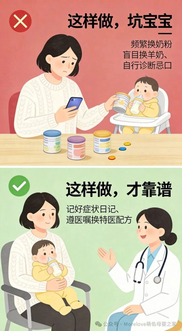 牛奶蛋白过敏怎么办？三级症状识别+特殊奶粉阶梯选择