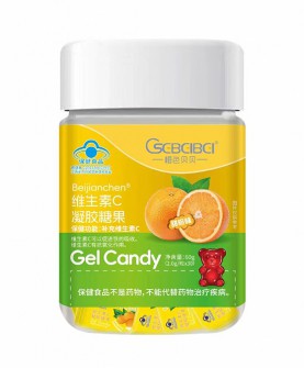 橙色贝贝维生素C凝胶糖果——为宝宝健康护航的蓝盾卫士！