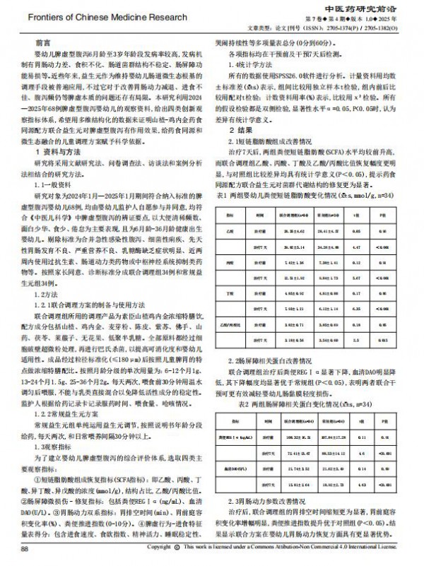 2026素臣山楂鸡内金婴幼儿特膳临床应用！——中医药研究前沿临床文献报告！
