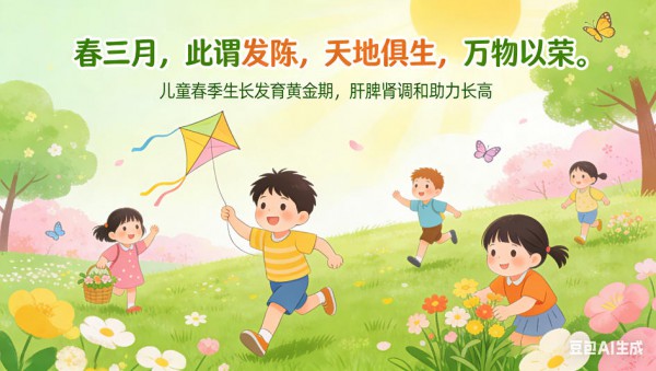 抓住春季“长高黄金期”！三脏同调，让宝宝身高蹿一蹿！