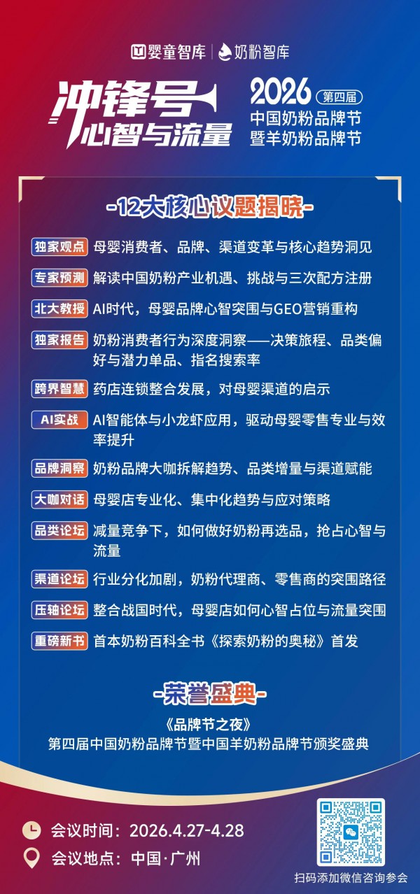 12大核心议题揭晓！第四届中国奶粉品牌节赋能行业冲锋破局