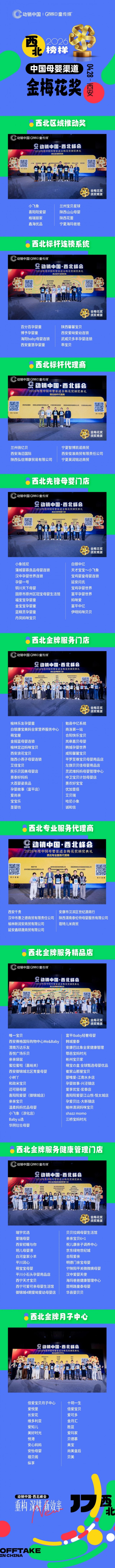 100+金梅花奖荣耀加冕，致敬西北母婴渠道榜样力量
